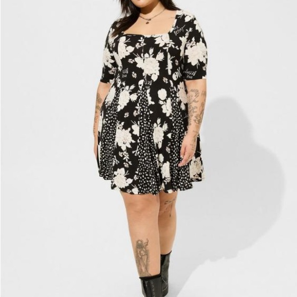 Torrid Betsey Johnson floral dress 1